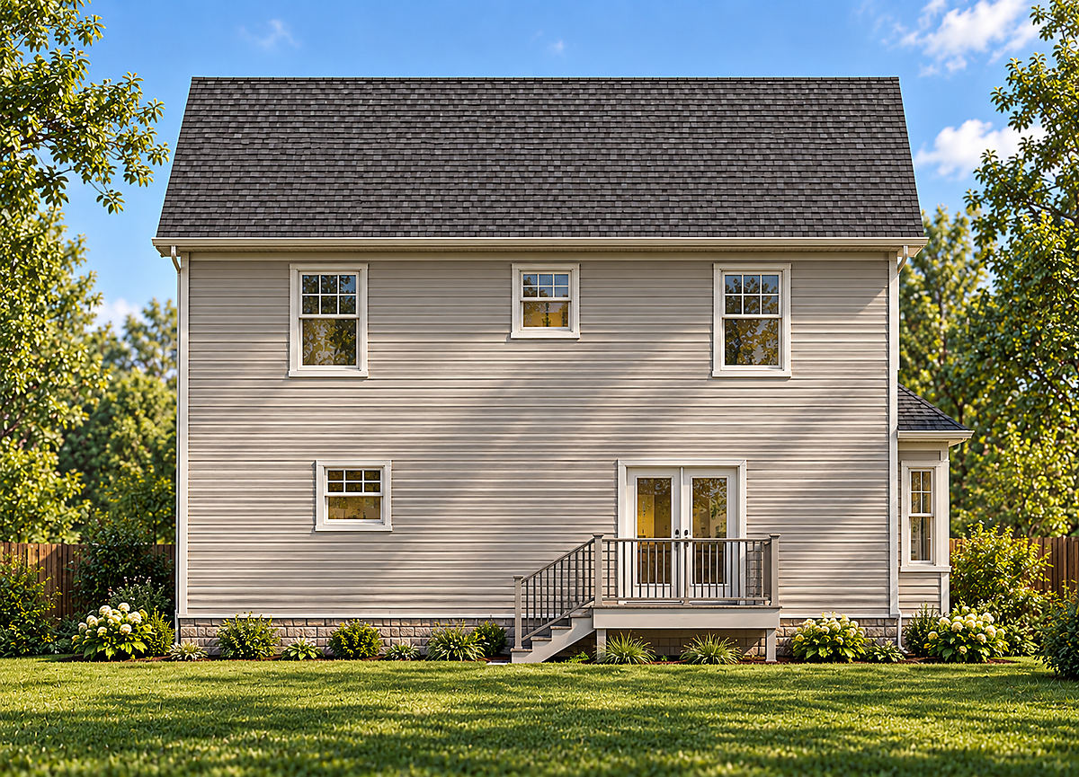 The Tolchester model, rear rendering