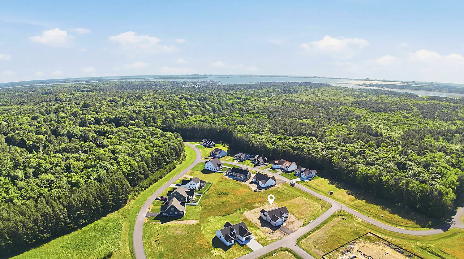 Aerial view of Triple Crown Estates in Ocean Pines