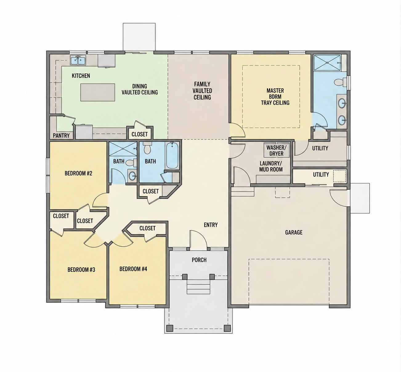 The Cordova floor plan: The floor plan