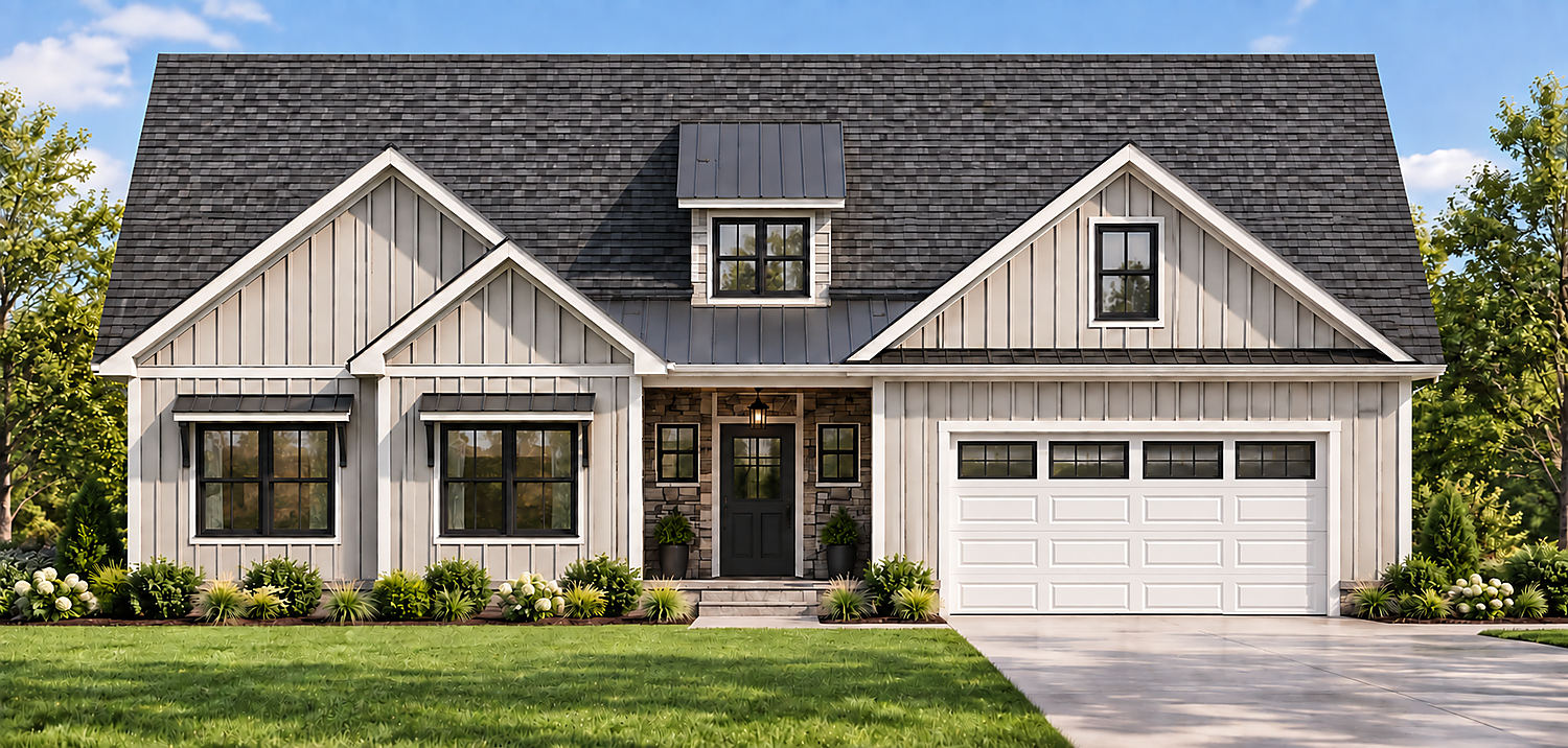 The Cordova model home, front rendering