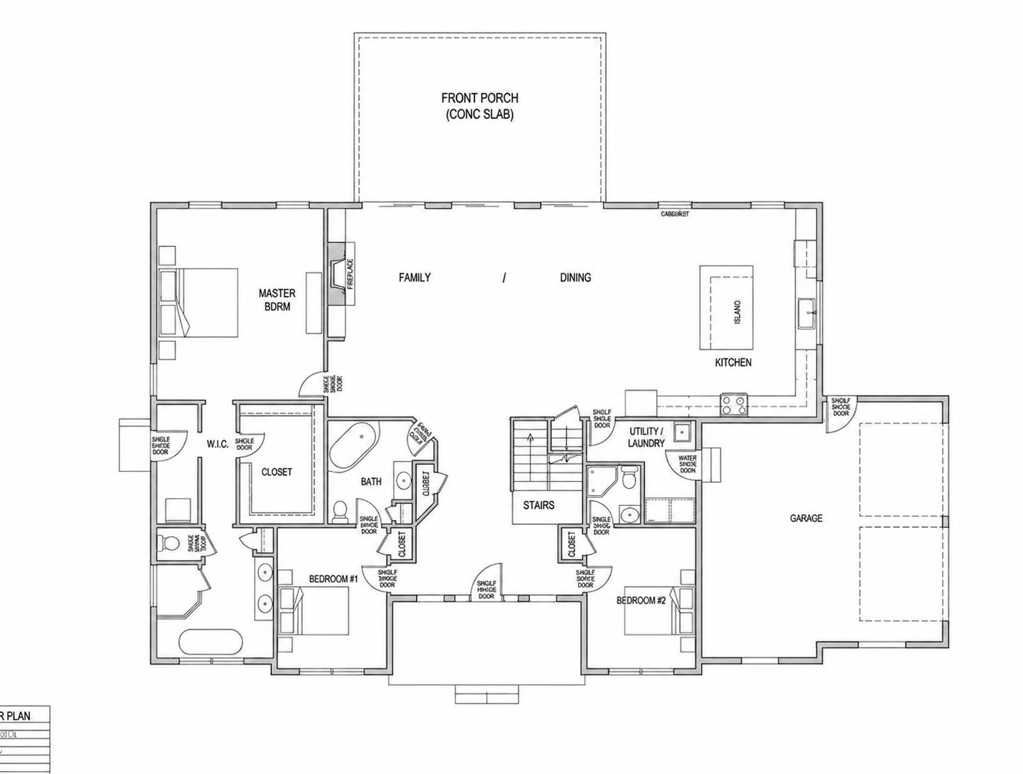 The Oxford floor plan: First floor