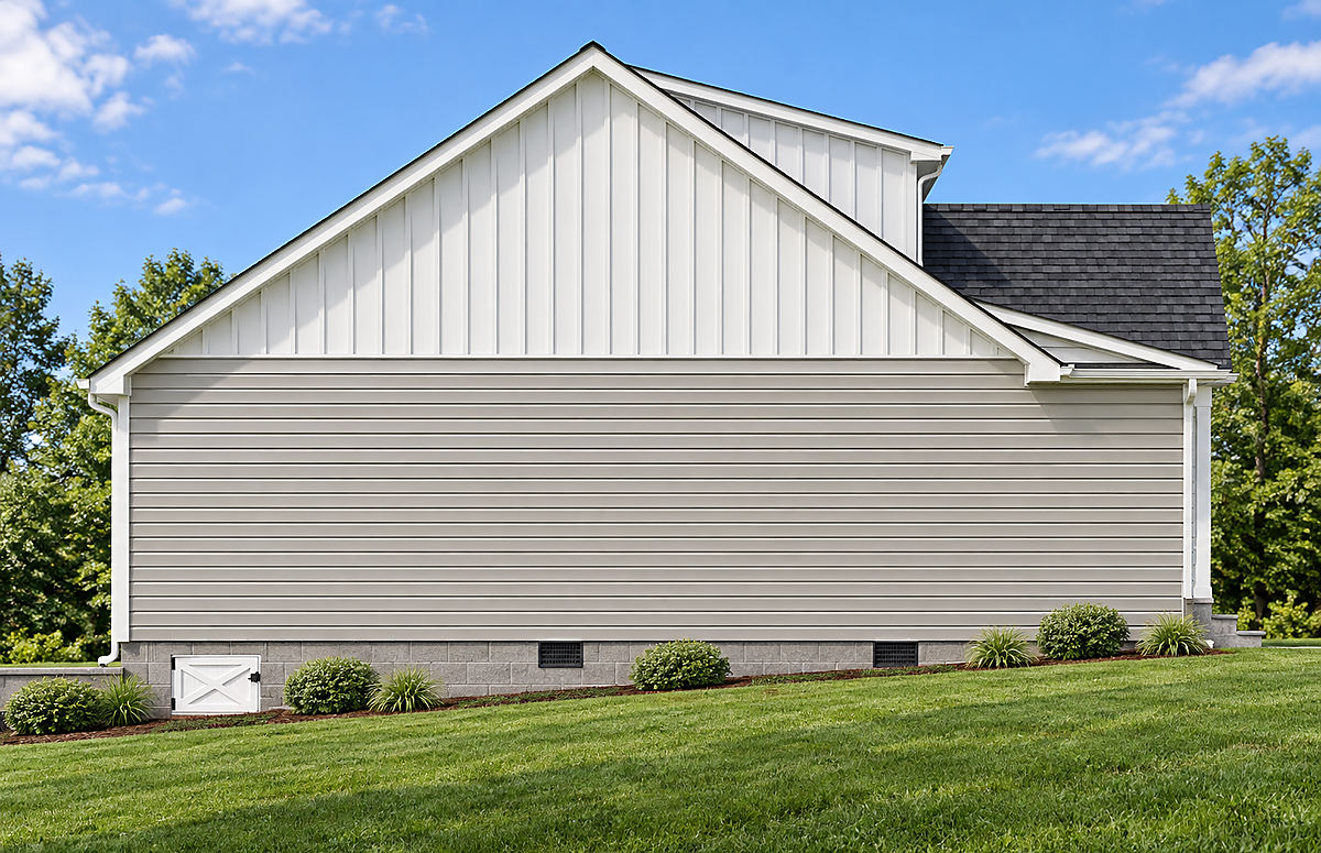 The Preston, left side elevation rendering