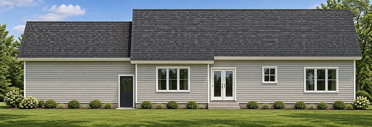 The Preston, rear elevation rendering