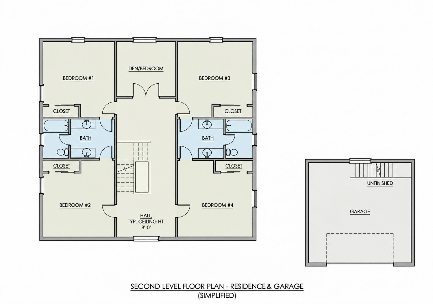The St. Michaels floor plan: Second floor