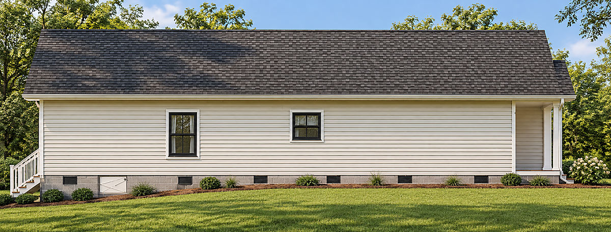 The Tilghman, left side elevation rendering