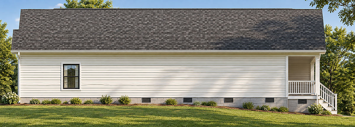The Tilghman, right side elevation rendering