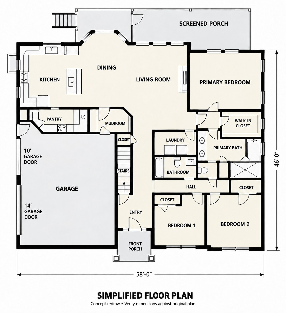 The Trappe floor plan: The floor plan