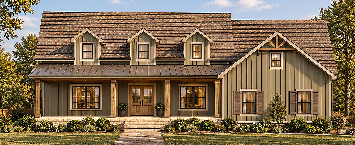 The Tuckahoe model home, front rendering