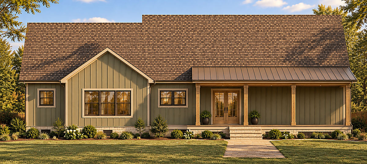 The Tuckahoe, rear elevation rendering