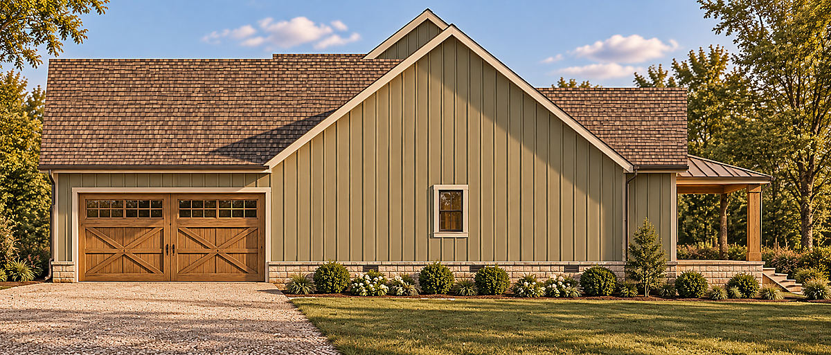The Tuckahoe, side elevation rendering