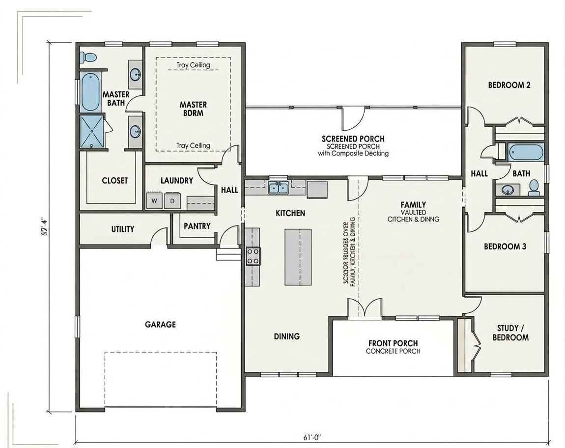 The Wye River floor plan: The floor plan
