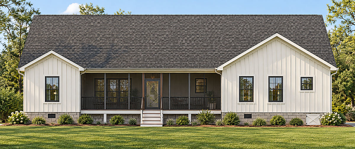 The Wye River, rear elevation rendering